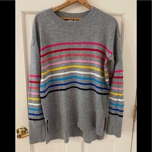 Gap Tunic Rainbow Sweater. Size Medium Tall.